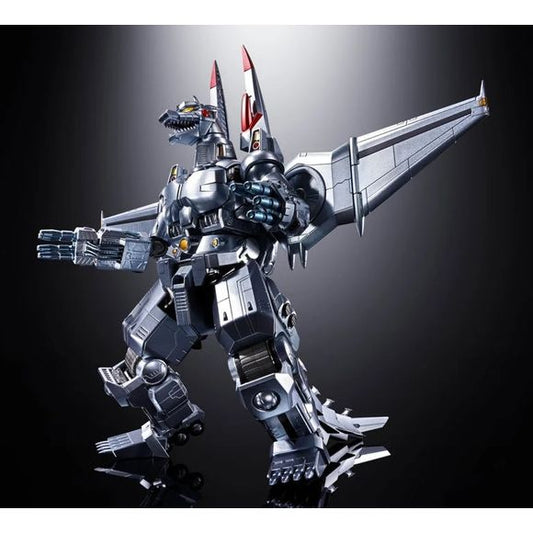<p><strong>PRE-ORDER: Expected to ship in February of 2027.</strong></p>
<p>The legendary <strong>Mechagodzilla</strong> returns in a striking new color scheme!</p>
<p>Originally released in 2017 as the <strong>Chogokin Tamashii MIX Mechagodzilla (Noriyoshi Ohrai Poster Ver.)</strong>, this updated release features refreshed paintwork inspired by the iconic poster design. The previous subdued silver finish has been replaced with a brighter metallic silver featuring a distinctive bluish sheen.</p>
<p>Like
