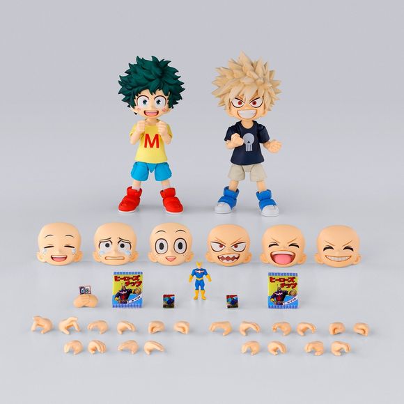 <p><strong>PRE-ORDER: Expected to ship in May of 2027.</strong></p>
<p>Young Izuku Midoriya and Katsuki Bakugo join the S.H.Figuarts My Hero Academia series in this two-figure Childhood Set from Bandai Tamashii Nations.</p>
<p>S.H.Figuarts articulation lets you recreate the pair's childhood moments from the anime, with plenty of accessories to set the scene. Set includes two main figures (Izuku and Katsuki), 5 pairs of interchangeable hands for each plus a clenched hand for Izuku, 3 expression parts for e