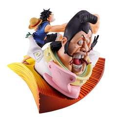 (PRE-ORDER: MAR 2027) Bandai One Piece Revible Moment Ichibansho Monkey D. Luffy vs St. Charlos (Impact Log) Figure
