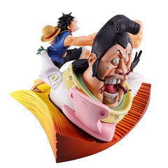 (PRE-ORDER: MAR 2027) Bandai One Piece Revible Moment Ichibansho Monkey D. Luffy vs St. Charlos (Impact Log) Figure