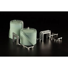 <p><strong>PRE-ORDER: Expected to ship in March of 2027.</strong></p>
<p>Build out your N gauge industrial layout with the Storage Tanks 1/150 scale Structure Kit from PLUM!</p>
<p>Storage tanks for factory and tank-terminal scenes, with light green tank sections, connecting pipes with joints, and trusses and frames for overpasses. Approx. 8 cm / 3.15 inches tall when assembled. The parts come pre-colored, so you can build a realistic-looking factory without painting.</p>
<p>Part of PLUM (P.M. Office A)'