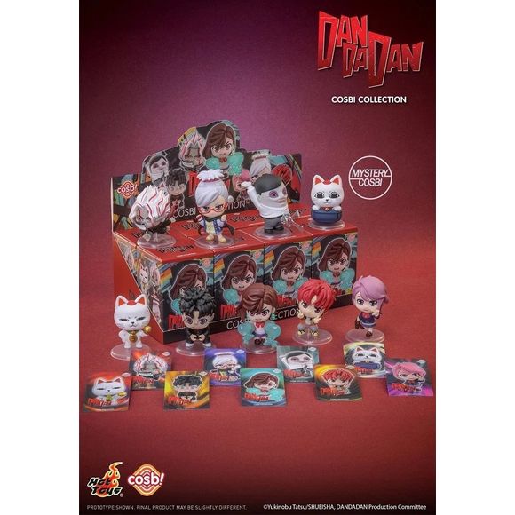 Dive into the supernatural chaos of Dandadan with this adorable Cosbi Collection blind box series from Hot Toys! Inspired by the hit anime and manga, these stylized chibi mini figures bring the series’ quirky humor, paranormal action, and unforgettable characters to life in collectible form.
The lineup features fan-favorite characters including Momo Ayase, Okarun, Turbo Granny, Aira, and more, each recreated with expressive details, dynamic poses, and vibrant anime-inspired styling. Every figure also inclu