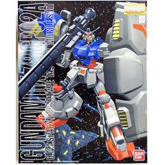 This menacing looking Gundam from 0083 Stardust Memory features a nuclear tactical bazooka that can be stored in its massive cooling shield and contains a pair of beam sabers.