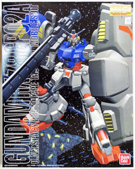 This menacing looking Gundam from 0083 Stardust Memory features a nuclear tactical bazooka that can be stored in its massive cooling shield and contains a pair of beam sabers.