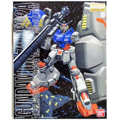 This menacing looking Gundam from 0083 Stardust Memory features a nuclear tactical bazooka that can be stored in its massive cooling shield and contains a pair of beam sabers.