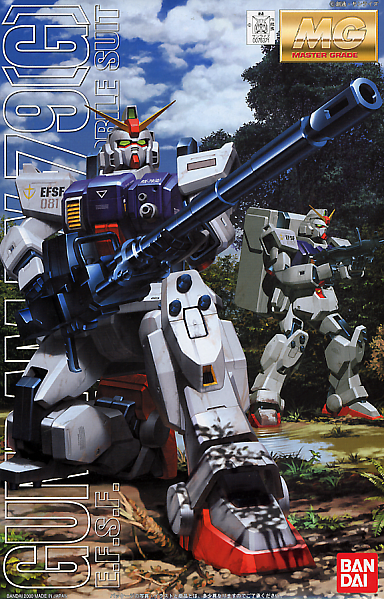 Here's the ground-attack version of the Gundam as seen in the popular OVA series 08th MS Team. Bandai has worked their usual Master Grade magic with this kit -- it offers inner mechanical detail on the arms and legs, plus comes with a removable backpack unit that opens and allow storage of weapons, magazines, etc. Comes with multiple hands, beam saber, 180mm cannon, two rifles with removable magazines, shield and more.