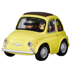 <p><strong>PRE-ORDER: Expected to ship in July 2027.</strong></p>
<p>Recreate one of the most memorable vehicles from <em>Lupin III: The Castle of Cagliostro</em> with the Q VILLAGE QV-08 Fiat 500 from Takara Tomy!</p>
<p>The iconic Fiat 500 is recreated in Q VILLAGE's cute, stylized proportions and comes with mini figures of Lupin III and Daisuke Jigen. The figures can be placed inside the vehicle for display.</p>
<p>Optional parts allow you to customize the car with a turbo muffler and swap the roof secti