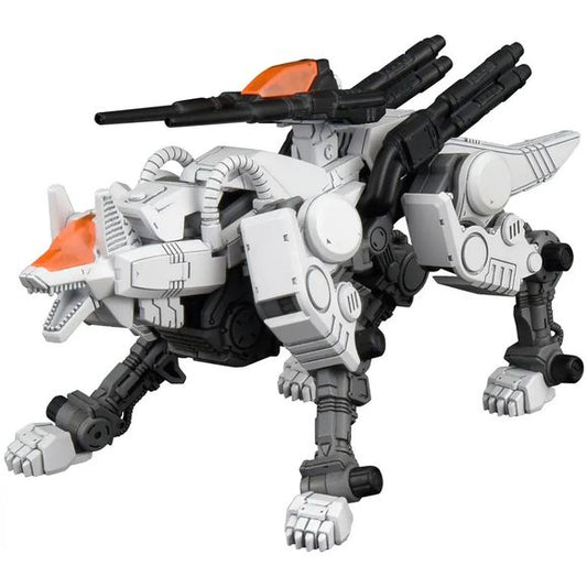 <p><strong>PRE-ORDER: Expected to ship in July 2027.</strong></p>
<p>From <em>Zoids</em> comes the return of the Command Wolf as part of Takara Tomy's Realize Model series!</p>
<p>This 1/100 scale action plastic model kit recreates the wolf-type Zoid with a focus on articulation, ease of assembly, and collectability. The poseable design allows the Command Wolf to recreate dynamic attack scenes, including forward-reaching front-leg poses with its strike claws extended.</p>
<p><strong>Product Features:</stron