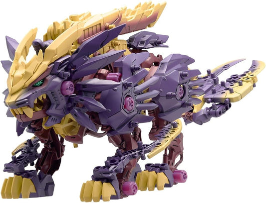 The exciting new collaboration between Monster Hunter and Zoids is here! Embark on an adventure where hunters fight in Zoids equipped with armor inspired by the world of "Monster Hunter"!
Introducing the Beast Liger, outfitted in armor reminiscent of Magnamalo's Sinister Armor! Gradation painting was used to fully capture the look Magnamalo. The additional blades on its forelimbs and tail significantly boost its melee attack capabilities for close-range combat. A rider figure is also included, styled as a