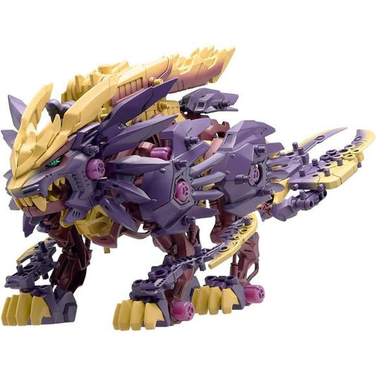 The exciting new collaboration between Monster Hunter and Zoids is here! Embark on an adventure where hunters fight in Zoids equipped with armor inspired by the world of "Monster Hunter"!
Introducing the Beast Liger, outfitted in armor reminiscent of Magnamalo's Sinister Armor! Gradation painting was used to fully capture the look Magnamalo. The additional blades on its forelimbs and tail significantly boost its melee attack capabilities for close-range combat. A rider figure is also included, styled as a