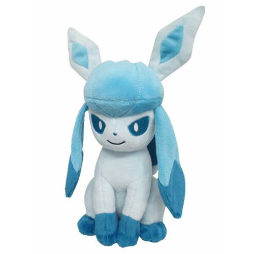 From Pokemon "All Star Collection" series 9 comes a cute little plush of Glaceon! He measures about 19cm tall and 9cm wide.