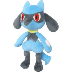Riolu joins the "Pokemon" All Star Collection of cuddly plush toys from Sanei Boueki! He measures about 12cm (4.7") long x 25.5cm (10") tall x 9.5cm (3.74") wide.