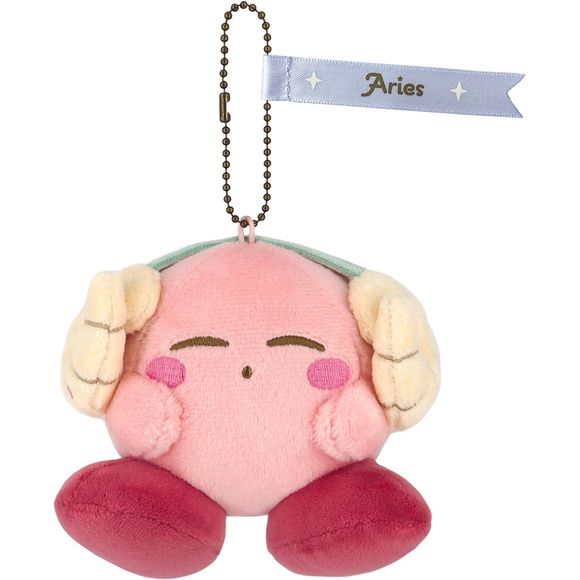 An adorable plush kirby keychain that is approximately 11cm x 10cm x 8.5cm. Great for backpacks or keychains!