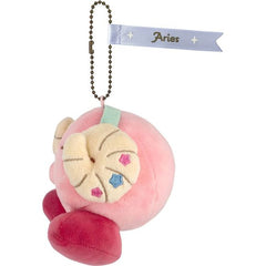 Sanei Horoscope Collection Kirby Mascot Aries 4-inch Mini Plush Keychain