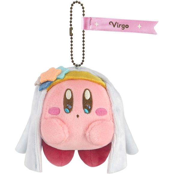 An adorable plush kirby keychain that is approximately 9cm x 9cm x 11cm. Great for backpacks or keychains!