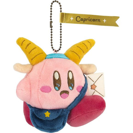 Sanei Horoscope Collection Kirby Mascot Capricorn 4-inch Mini Plush Keychain