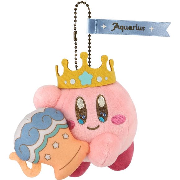 An adorable plush kirby keychain that is approximately 11cm x 10cm x 10.5cm. Great for backpacks or keychains!