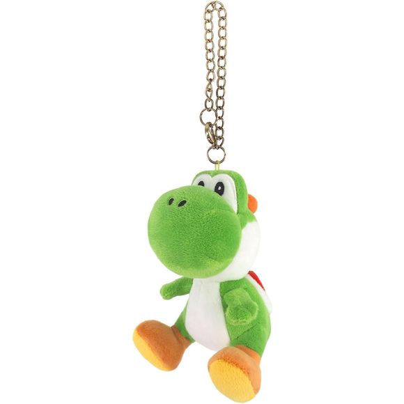 An adorable plush Yoshi keychain that is approximately W9.5 x D9.5 x H12.5cm.  Great for backpacks or keychains!