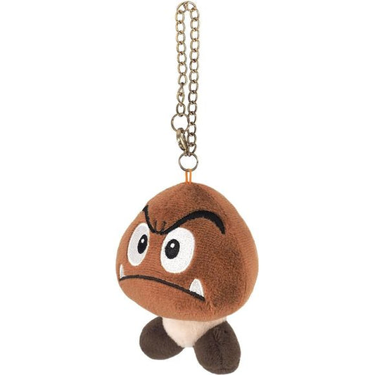 An adorable plush Goomba keychain that is approximately W7.5 x D7 x H9cm.  Great for backpacks or keychains!