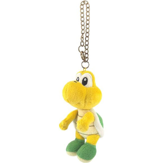 An adorable plush Koopa Troopa keychain that is approximately W5.5 x D6.5 x H12cm.  Great for backpacks or keychains!