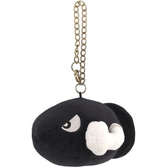 An adorable plush Bullet Bill keychain that is approximately W9 x D10 x H6cm.  Great for backpacks or keychains!