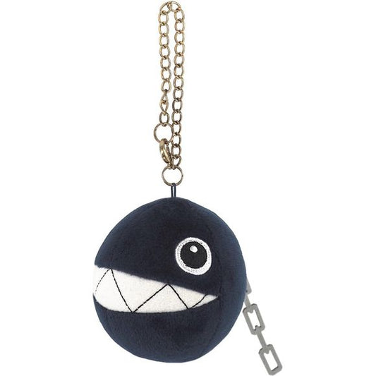 An adorable plush Chain Chomp keychain that is approximately 8cm tall.  Great for backpacks or keychains!