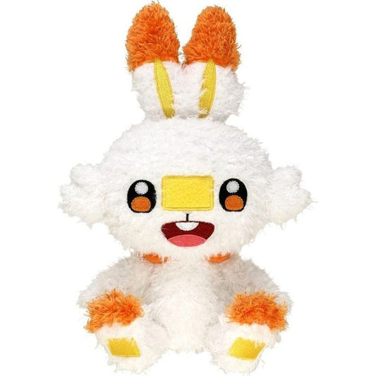 Sekiguchi Pokemon Moko Moko Fluffy Scorbunny 11-inch Stuffed Plush | Galactic Toys & Collectibles