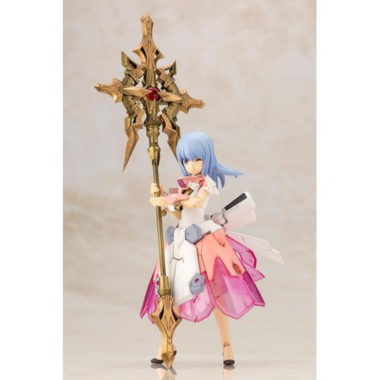 <p>Bring some magical flair to your model kit collection with <strong>Kotobukiya Magical Baselard</strong>, a special collaboration between <em>Megami Device</em>, <em>Frame Arms Girl</em>, and M.S.G!</p>
<p>Based on Frame Arms Girl Baselard Animation Ver. and reworked with Megami Device-style proportions and articulation, Magical Baselard combines a highly poseable character model with fantasy-inspired armor and accessories.</p>
<p>The kit includes the magical girl-themed Expansion Armor Type E (Dress Ve