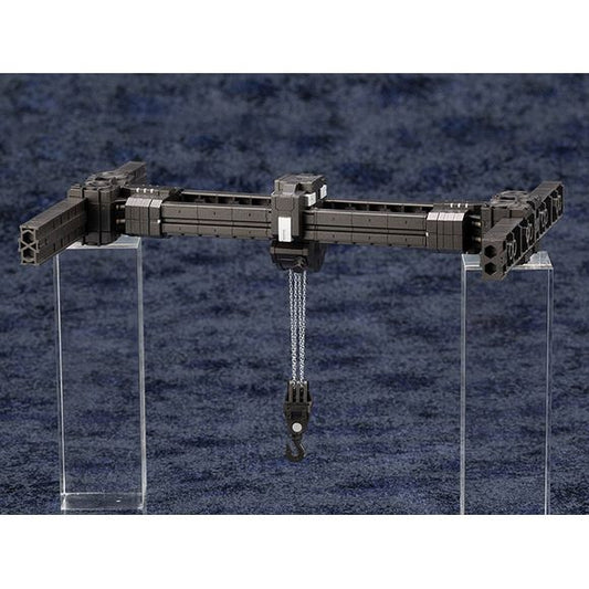The long-awaited crane has been added to the Hexa Gear Block Base series.This set includes the crane unit, girder unit, and running rail unit. By combining these units with other separately sold Block Base sets, users can recreate scenarios like the Hexa Gear assembly!