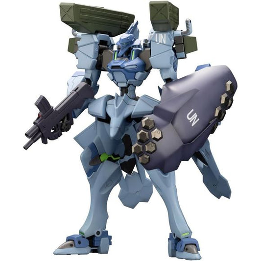 The Fubuki Blast Guard from "Muv-Luv Alternative" is now a highly detailed model kit from Kotobukiya! It's molded in colors taken directly from the game, and pre-painted parts for the head are included so you'll get a great result just by assembling it, without the need for paint. It's loaded with its signature weapons such as the Type 87 assault gun, Type 74 close-combat long sword, and more; the Type 92 multi-purpose additional armor is held with a special hand part, an the lower movable part can be moved
