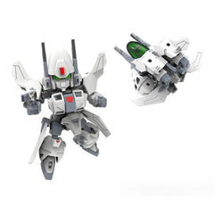 Easy to assemble, easy to transform!
A new series of plastic model kits featuring cool and cute chibi robots by mechanical designer Kunio Okawara has arrived! The instructions for this series include a comic drawn by Kōichi Tokita. The buddy of the series protagonist Runn, the Evoroid "JET-N" can transform from a chibi robot to a fighter jet with no interchangeable parts required! This series uses a universal core part that utilizes 3mm joints with a simple design that are easy to combine in order to mod