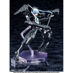 The popular character Devil Strarf bis is the latest collaboration between "Busou Shinki" and "Megami Device"! The improved version of Devil Strarf bis has been perfectly reproduced in "Megami Device" specifications with new weapons, a new visor, and more!
New parts for Devil Strarf bis are included, such as a rocket hammer, a new visor, movable shoulder armor, and reinforced leg armor. With the parts configuration and joint gimmmicks based on "Megami Device," many of the parts can be used with existing "