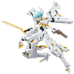 This is the third collaboration between Busou Shinki and Megami Device!
The second character from Busou Shinki, TYPE DEVIL STRARF, will be released as a plastic model kit in Kotobukiya’s Megami Device style!
This kit is based on the jet black, mechanical devil design by Humikane Shimada using current plastic model standards, all while paying maximum respect to previous models. The coloring and joint details have all been taken into consideration to produce an easy-to-assemble design that truly shows off th