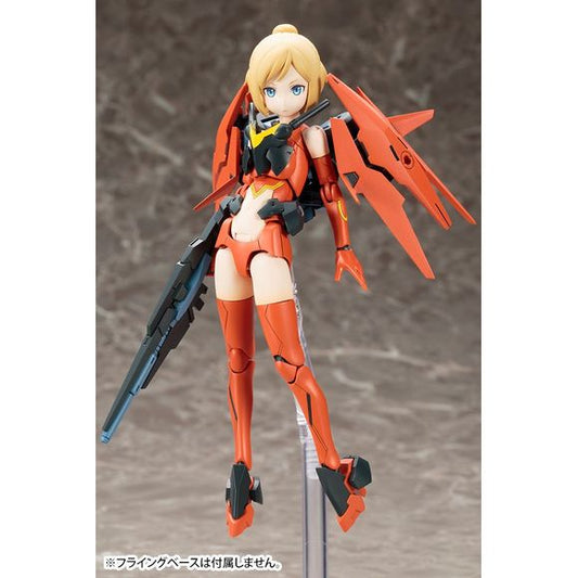 “Megami Device” is a plastic model kit series combining Bishoujo-style beauties and heavy-duty weapons and armor. Each character has a main body, or “machinika,” designed by Masaki Apsy along with a huge array of interchangeable parts to outfit her as you like! 
This third edition features a phenomenal collaboration between two designers, Kouhaku Kuroboshi and Takayuki Yanase!
Model Specifications:
・3 types of pre-painted face parts for each character are included.
・Display in ""Busou Mode"" (Armed Mode)