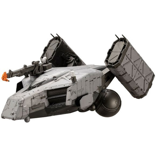 From the Kojima Productions game DEATH STRANDING 2: ON THE BEACH, the mobile base of operations that the main character Sam and the others in DRAWBRIDGE utilize, the DHV MAGELLAN, will be released as a plastic model kit!
Model Specifications: 
・The model comes in a large 1/350 scale. 
・Users can choose to recreate the model with either the crane or railgun. 
・Users can choose to recreate the model with either the gatling gun or missile for the CIWS on the top of the ship. 
・A special stand with the ship na