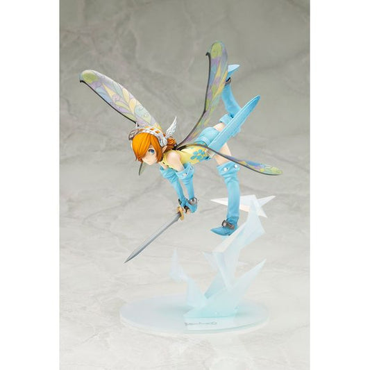 PRE-ORDER: Expected to ship November 2025
From Metaphor: ReFantazio, Gallica joins the scale figure lineup!
She has been carefully recreated, making for a delicate sculpt that features even the finest details of her outfit. From her light movements and highly detailed accessories to her expressive wings full of energy, fans can enjoy her realistic presence that can only be felt when brought to life as a figure.
Her wings utilize clear parts, finished with a delicate, glossy paint, giving them a unique se