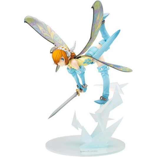 From Metaphor: ReFantazio, Gallica joins the scale figure lineup!
She has been carefully recreated, making for a delicate sculpt that features even the finest details of her outfit. From her light movements and highly detailed accessories to her expressive wings full of energy, fans can enjoy her realistic presence that can only be felt when brought to life as a figure.
Her wings utilize clear parts, finished with a delicate, glossy paint, giving them a unique sense of depth and realism.
This piece allow