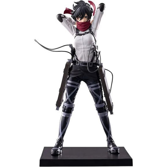 <p><strong>PRE-ORDER: Expected to ship in April of 2027.</strong></p>
<p>Affordable, collectible, and fun! Mikasa Ackerman from Attack on Titan: The Final Season joins Kotobukiya’s OSHI WORKS figure series.</p>
<p>Mikasa is captured in a memorable Final Season appearance, tying her scarf over the lower half of her face as she prepares for battle. Her determined expression and restrained pose reflect the conflict and resolve that define her character during the final chapters of the series.</p>
<p>The fig
