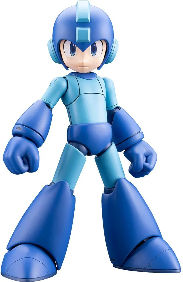 PRE-ORDER: Expected to ship in January 2027.
Mega Man, as seen in Mega Man 11, joins Kotobukiya’s GRANDE SCALE model kit series!
Standing an impressive 9.84 inches tall, this larger-scale kit builds upon the engineering of Kotobukiya’s Mega Man X plastic model series, using detailed part separation and CAD-designed construction to balance accurate proportions with an extensive range of articulation.
Mega Man includes four interchangeable face parts and four types of interchangeable hands for creating a v