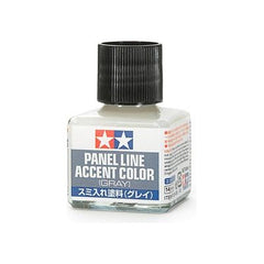 Tamiya 87131 Panel Line Accent Color Gray 40ml | Galactic Toys & Collectibles