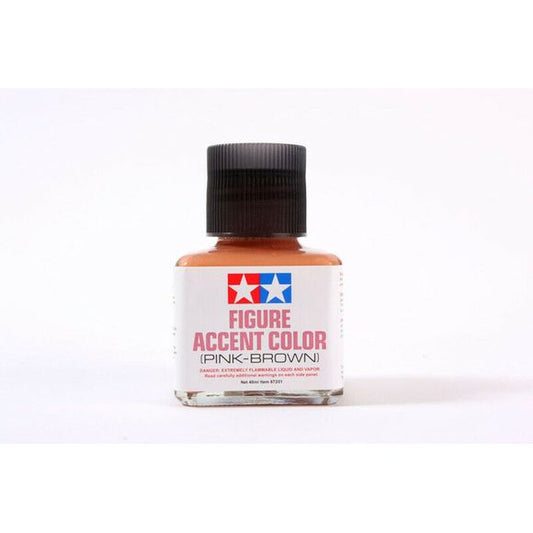 Tamiya 87201 Figure Accent Color Pink Brown 40ml | Galactic Toys & Collectibles