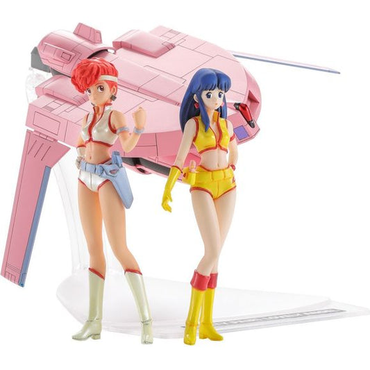 Hasegawa Dirty Pair Kei & Yuri w / Lovely Angel (1/300) 1/20 Scale Model Kit