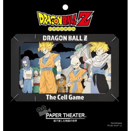 This "Dragon Ball Z" Paper Theater item will be twice as wide as typical Paper Theater kits when it's finished! Assemble the precision laser-cut paper parts to create your own three-dimensional scene; it can be hung on the wall or displayed on a shelf.