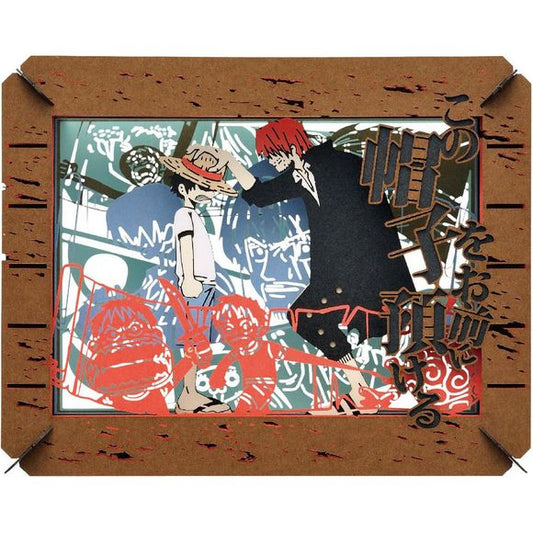 This paper theater display is simple to assemble with a paper cutter, glue, and pin set (all sold separately). Set includes six sheets measuring about 100mm wide and 80mm high, as well as an assortment of smaller detail cutouts.