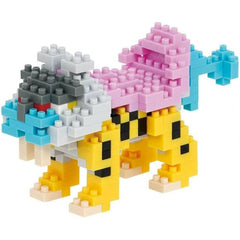 Kawada Nanoblock Pokemon Series Raikou Micro-Sized Building Block Set