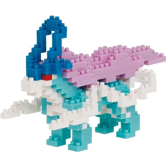 Nanoblock is a micro-sized building block designed in japan since 2008. Fun to build, Attractive to display, interesting to collect. a piece of nanoblock is the start of infinite creativity. Suicune from Nanoblock's Pokémon Collection Series stands approximately 2.91" tall and has 220 pieces