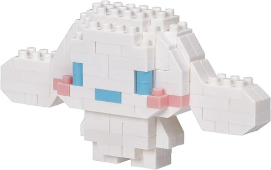 Cinnamoroll from Nanoblock's Character Collection Series stands approximately 1.61" tall and has 140 pieces. Difficulty level is 2. This kit features all the details one would expect.
Details:
Size: Approx 1.6 inches tall
Material: ABS
Manufacturer: Kawada
140 pieces
Assembly required