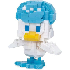 Nanoblock is a micro-sized building block designed in japan since 2008. Fun to build, Attractive to display, interesting to collect. a piece of nanoblock is the start of infinite creativity.
Quaxly from Nanoblock's Pokémon RS Series stands approximately 2.63" tall and has 280 pieces. Difficulty level is 2