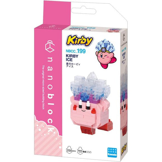 Nanoblock is a micro-sized building block designed in japan since 2008. Fun to build, Attractive to display, interesting to collect. a piece of nanoblock is the start of infinite creativity.
Kirby Ice from Nanoblock's Character collection Series stands approximately 2.48" tall in average and has 240 pieces!
Difficulty level is 2. This is considered as an entry level kit. All sets come with detailed step by step instructions. Build models with incredible detail, astounding authenticity, and unparalleled re