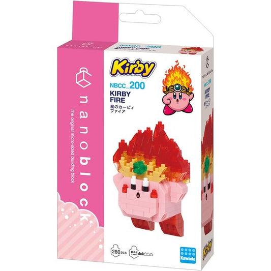 Nanoblock is a micro-sized building block designed in japan since 2008. Fun to build, Attractive to display, interesting to collect. a piece of nanoblock is the start of infinite creativity.
Kirby Fire from Nanoblock's Character collection Series stands approximately 2.67" tall in average and has 280 pieces!
Difficulty level is 2. This is considered as an entry level kit. All sets come with detailed step by step instructions. Build models with incredible detail, astounding authenticity, and unparalleled r
